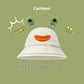 Seasonal Style: Cute Cartoon Fisherman Hat with Frog and Monster Designs (Tie-Dyed).