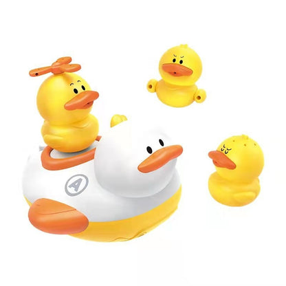 Electric Water Duck Shower Head – Baby Bath Rotating Spray Toy (3 Ducks Set)