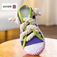 Dog Toys Shoes, Pet Cotton Rope Slippers with Sound, Teeth Cleaning & Built-in BB Airbag Ball