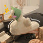 Cozy Charm: Scarf Duck Cute Cartoon Cotton Slippers for Women (Artificial Wool Lined).
