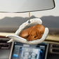 Sleeping Angel Dog Car Pendant, Cute Acrylic Hanging Ornament for Cars, Doors & Home Decoration