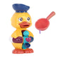 Bath Time Fun: Dr. Duck Rotating Waterwheel Sucker Toy ($\mathbf{25\text{cm}}$ Water Play).