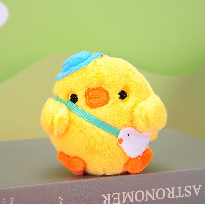 Chubby Chicken Stuffed Toy Pendant – Cute Plush Doll Keychain