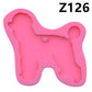 Dog Mirror Silicone Keychain Mold, Irregular Resin Mold for DIY Keychains
