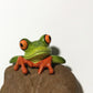 Desktop Fun: Cute Creative Resin Frog Sticker Ornaments (Peeping or Watching).