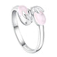 Cute Bunny Ring, Metal Animal-Themed Adjustable Rabbit Ring
