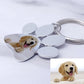 Custom Pet Photo Keychain, Personalized Dog & Cat Picture Keyring with Bodhi Chain