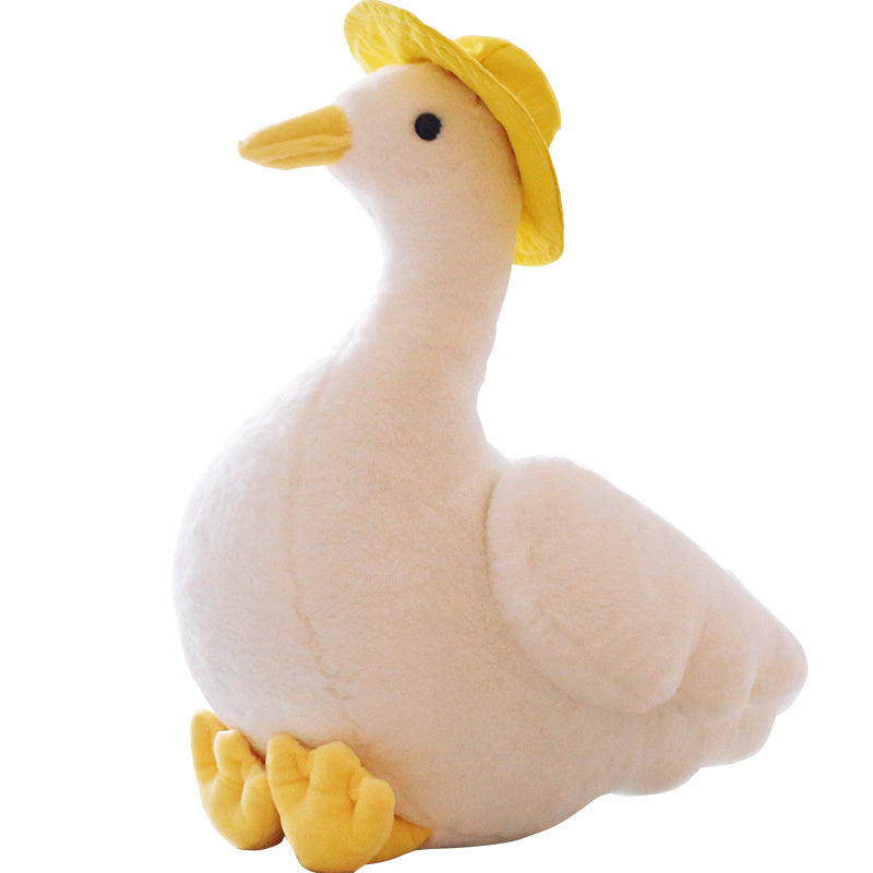 Cute Plush Duck Doll – Soft Imitation Rabbit Fur Duck Plush Toy