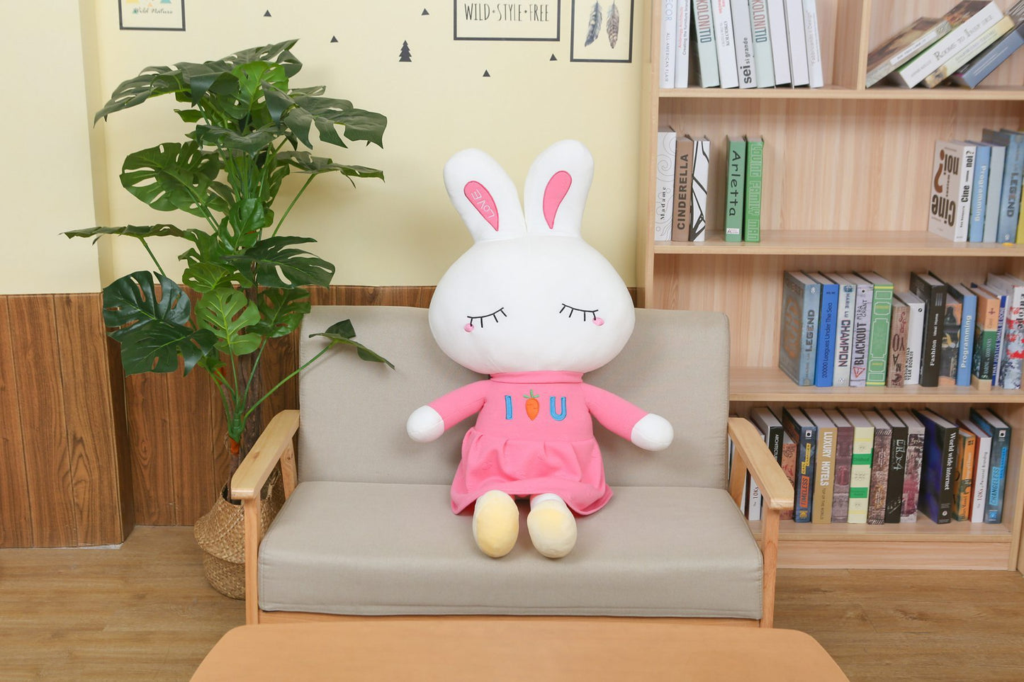 Super Soft Snuggles: Bunny Doll Plush Toy (PP Cotton Filled).