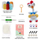 DIY Delight: Kawaii Big-Eyed Gurgy Chicken Doll Crochet Woven Material Kit (Japanese Style).