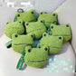 Ultra-Soft Green Frog Plush Keychain Pendant or Mini Wallet.