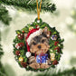Sleeping Dog Angel Car Pendant, Acrylic Hanging Ornament for Cars, Doors & Home Decor