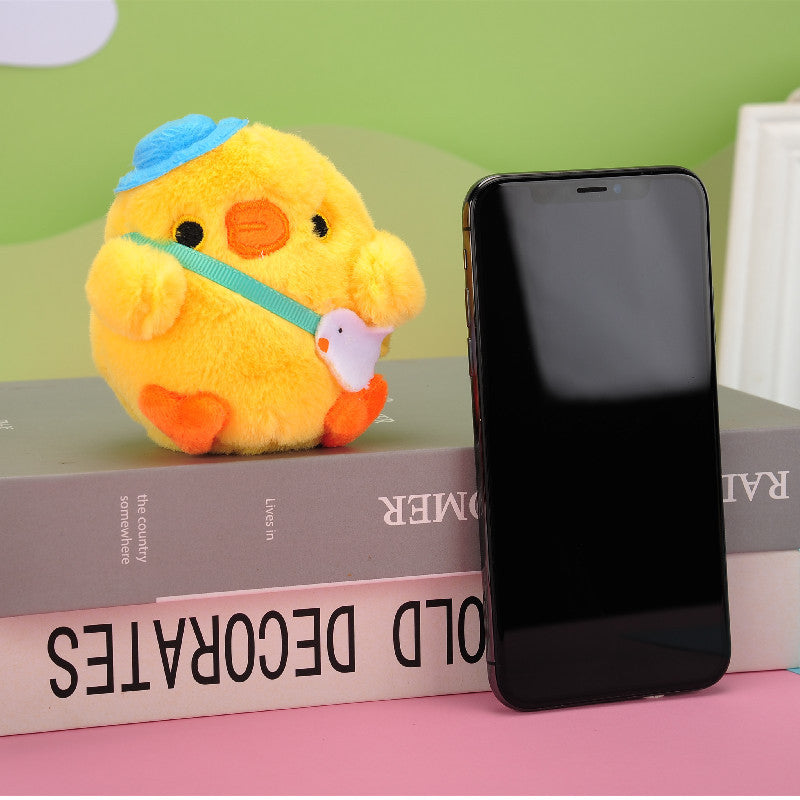 Chubby Chicken Stuffed Toy Pendant – Cute Plush Doll Keychain