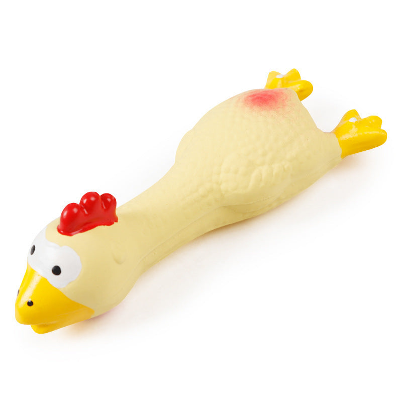 Squeak & Play: Durable Latex Duck Pet Sound Toy (Decompression Fun).