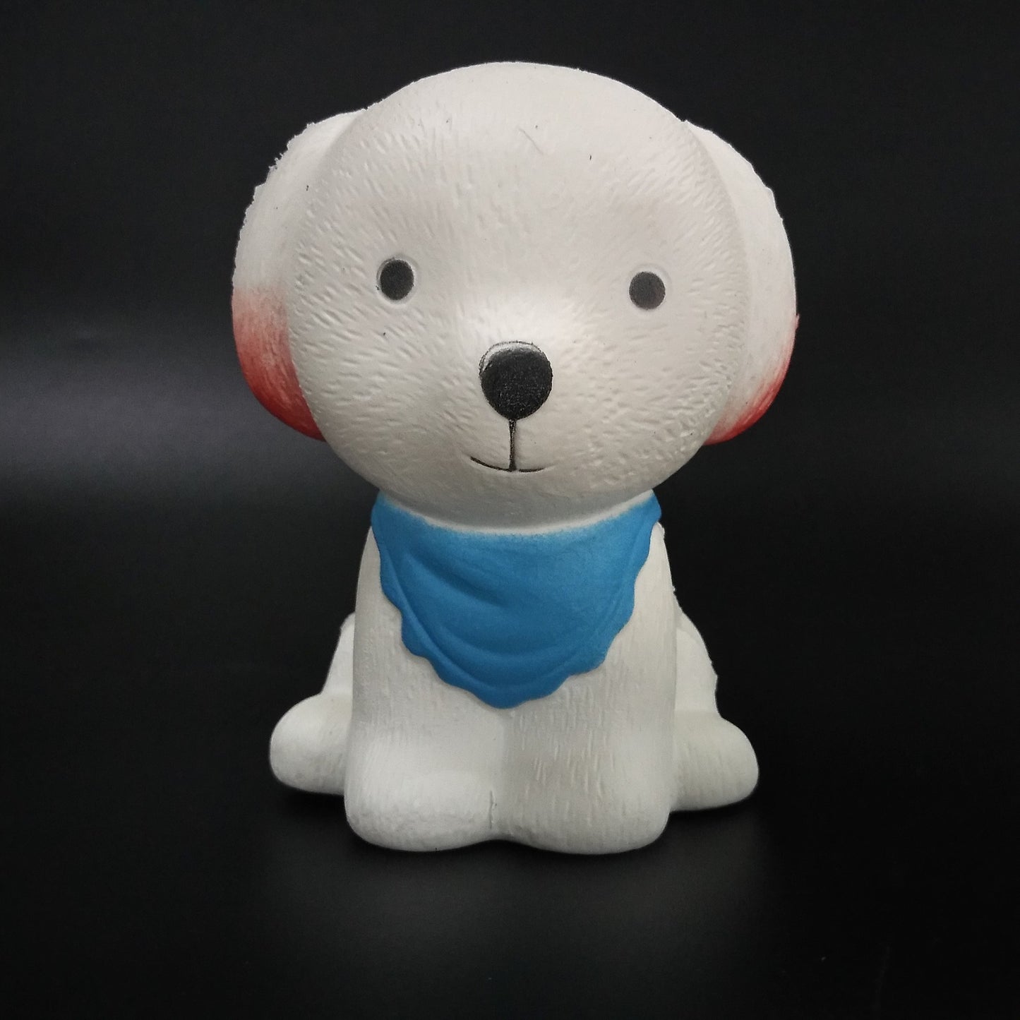 Simulation Cute Dog Toy, PU Stress Relief Squishy Scarf Dog for Teens & Adults