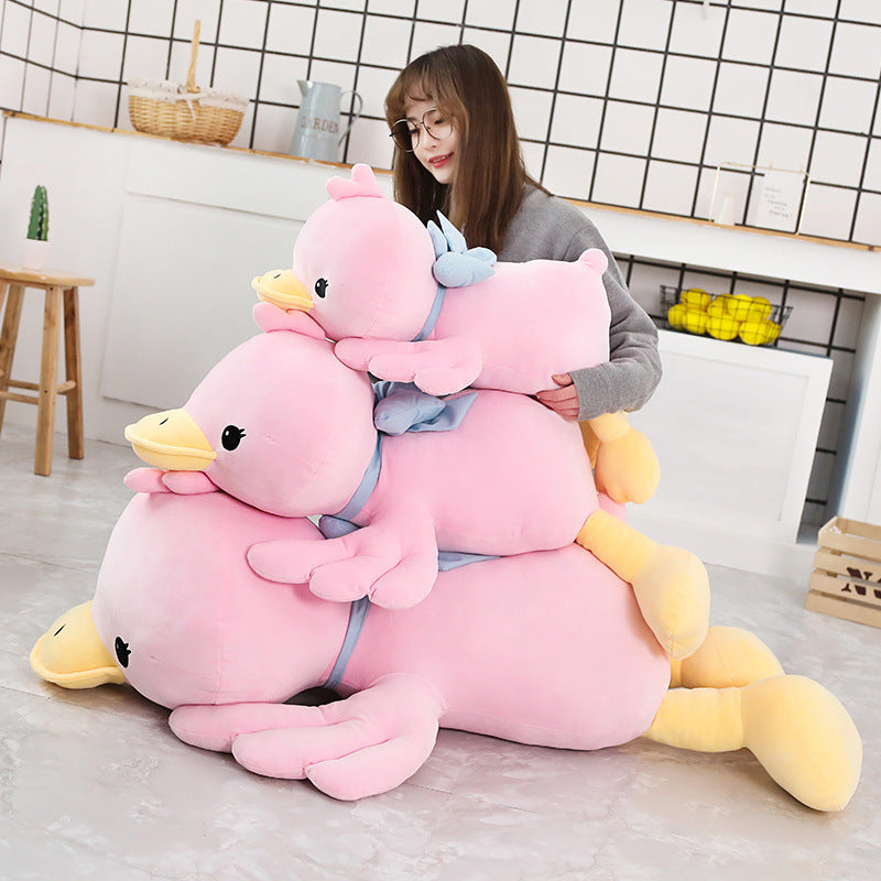 Cloud-Soft Comfort: Soothing Duck Doll Plush Pillow (Crystal Super Soft).