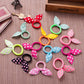 Bunny Ears Towel Hair Ring, Candy-Style Children’s Head Rope (10pcs, Random Colors)