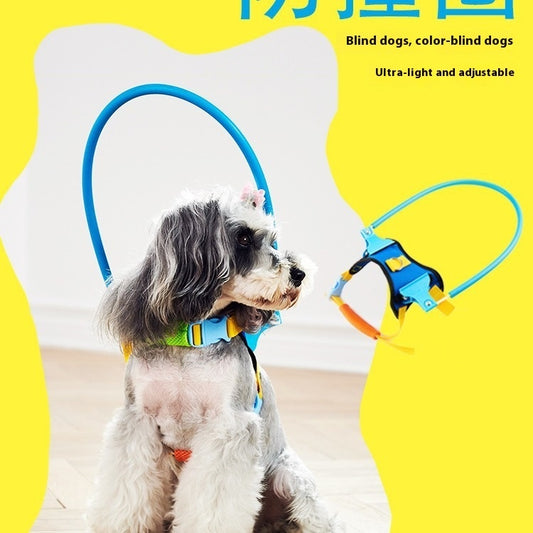 Dog Blind Second-Generation Adjustable Anti-Collision Ring, Safety Coil for Vision-Impaired Pets