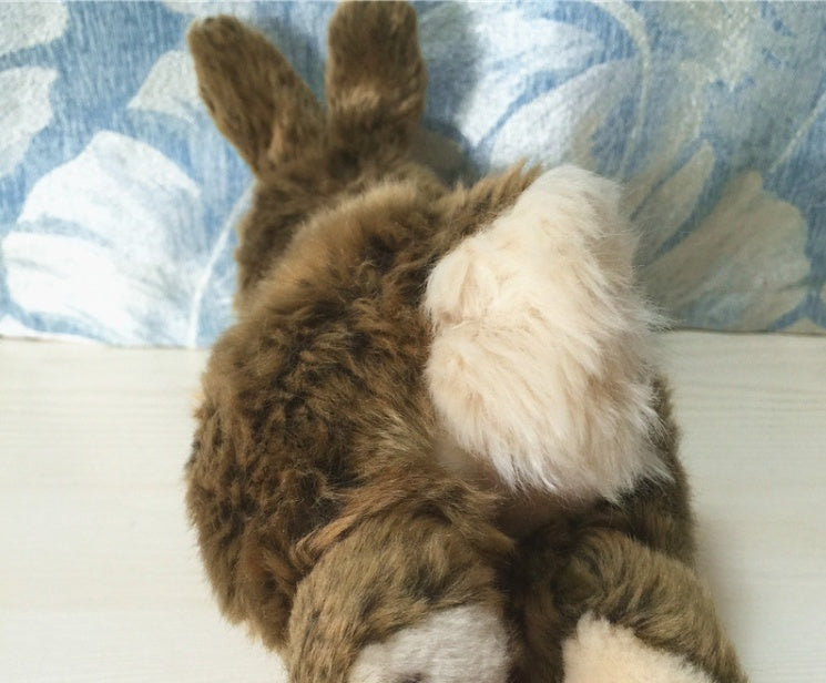 Pocket-Sized Comfort: Cute Bunny Hare Plush Doll ($\mathbf{24\times 15\text{cm}}$).