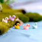 Tiny Charm: Cartoon Resin Duck Pendant for Moss Micro Landscape Ornaments.