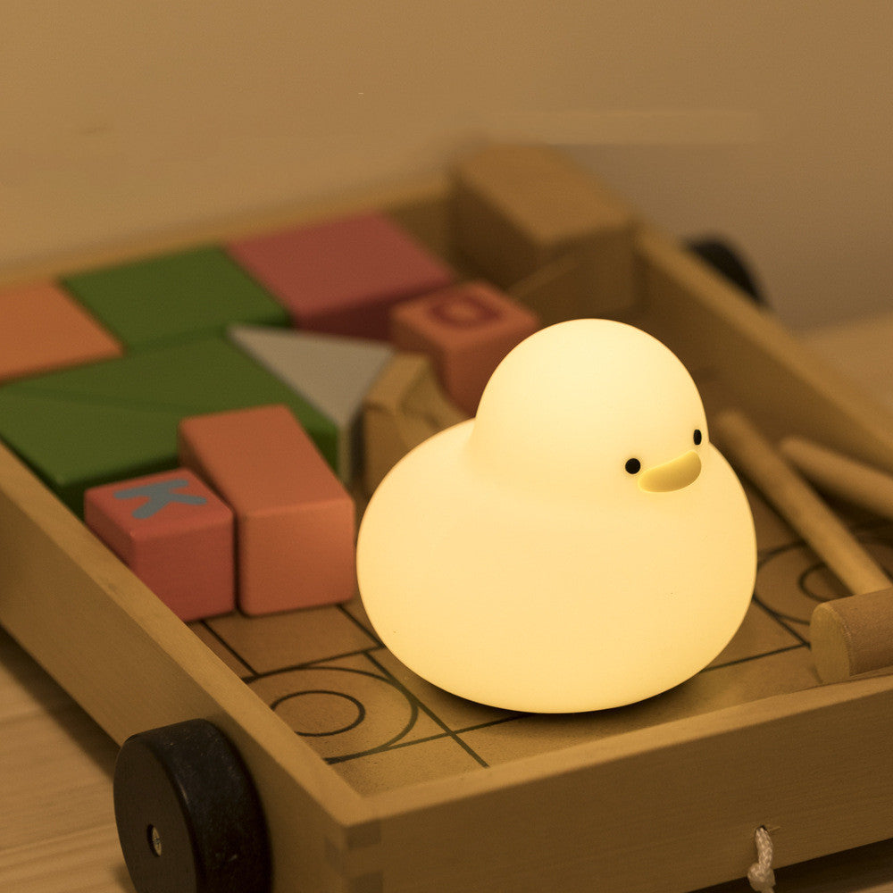 Duck Silicone Lamp – USB Rechargeable Dimmable Night Light (Warm 3000K)