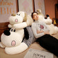 Giant Striped Dog Doll Plush Toy: Elastic Super Soft and PP Cotton Filled ($\mathbf{60}$–$\mathbf{180\text{cm}}$).