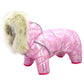 Reflective Four-Legged Dog Sweater with Colorful Hat, Waterproof Pet Outfit with Buttons & Elastic Design