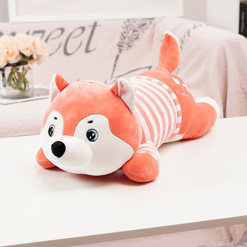 Life-Sized Cuddle: Realistic Husky Plush Dog Toy (Down Cotton, $\mathbf{50}$–$\mathbf{120\text{cm}}$ Tall).