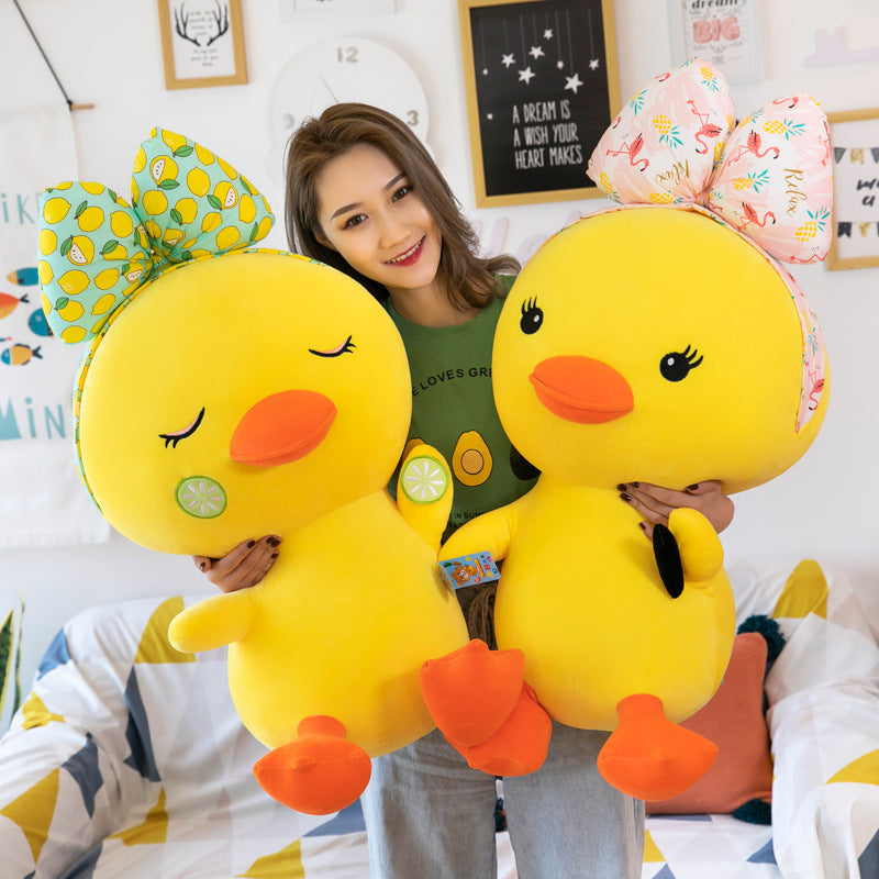 Glamorous Comfort: Makeup Duck Plush Toy Doll (Super Soft Elastic).