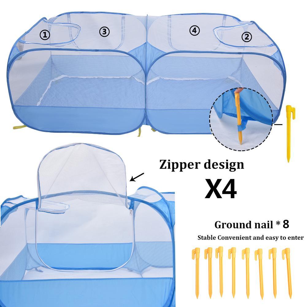 2-in-1 Pet Playpen & Chicken Coop – Indoor/Outdoor Fabric Fence with Removable Bottom