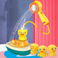 Bath Time Blast: Explosive Little Yellow Duck Baby Water Toy Assortment (Plastic).