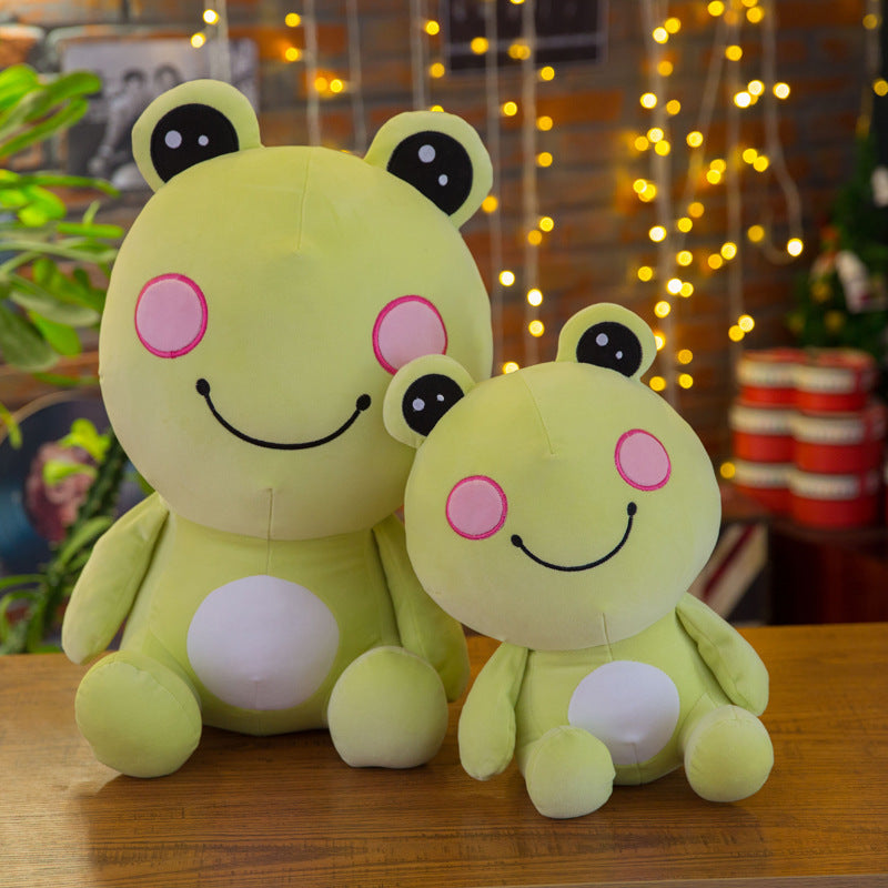 Crystal Soft Comfort: Cute Little Frog Plush Doll for Gifts and Decoration.