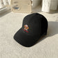 Fashion Kids Baseball Cap, Red Frame Brown Dog Design Cotton Hat for Spring & Autumn