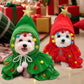Autumn & Winter Christmas Pet Cloak, Two-Color Cape & Shawl Holiday Costume for Dogs and Cats (S–L)