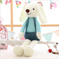 Cute Bunny Rabbit Plush Toy, Crystal Super Soft Plush Doll with PP Cotton Filling