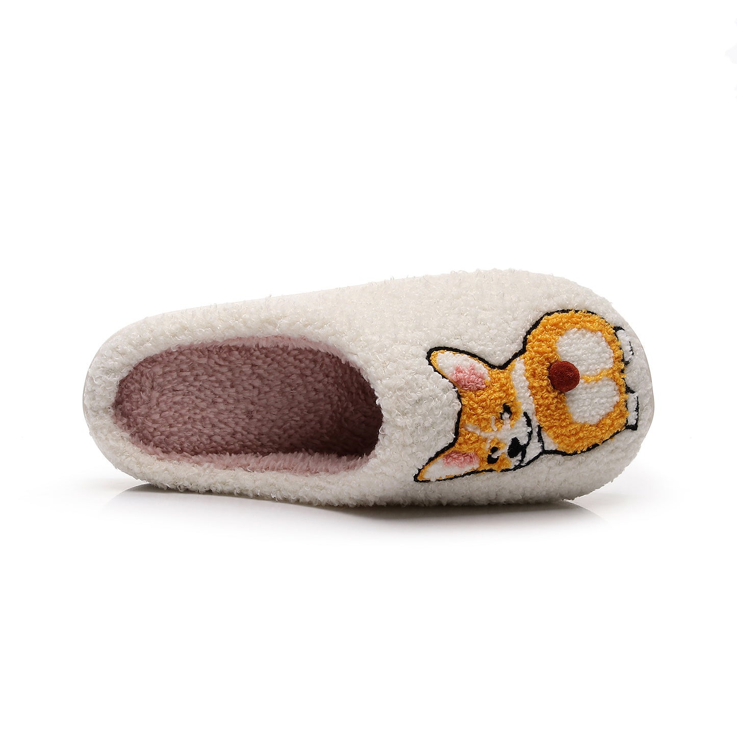 Fashion Personality Pet Corgi Cotton Slippers, Plush Cartoon Dog Indoor Shoes (Unisex)