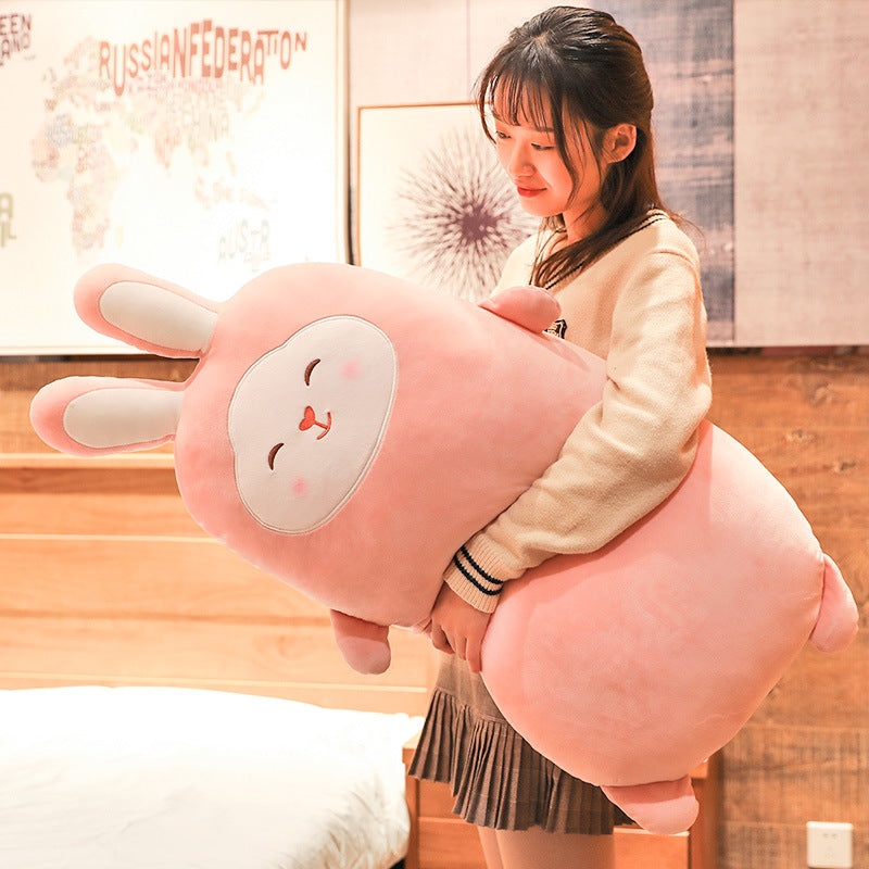Sakura Bunny Plush Toy, Soft Short-Plush Rabbit with PP Cotton Filling