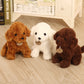 Teddy Dog Plush Toy, Soft Seaweed Hair Stuffed Animal with PP Cotton Filling (18cm / 25cm)