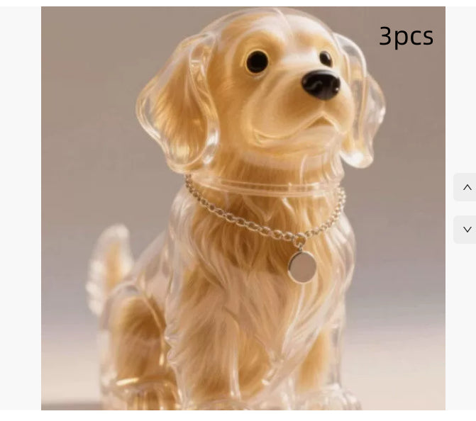 Dog Fur Storage Cute Pendant Keychain Bag Charm