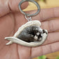 Creative Fashion Cute Dog-Shaped Acrylic Keychain, Single/Double-Sided Print