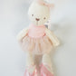 Bunny Ballet Dancing Plush Toy, Soft Cute Rabbit with Asymmetrical Ears