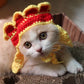 Hand-Crocheted Pet Knitted Hat, Funny INS-Style Wool Headgear for Cats & Dogs