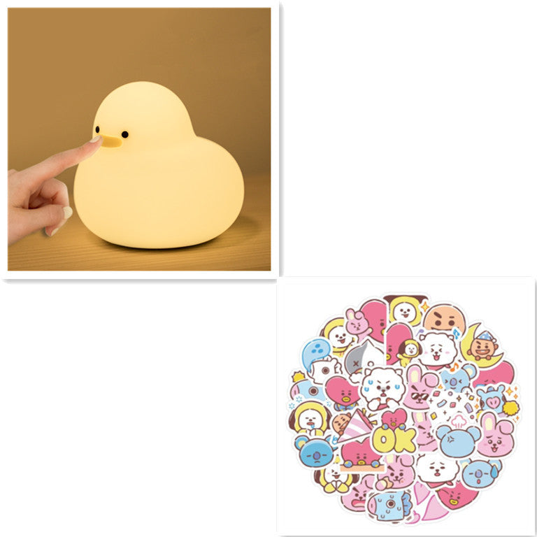 Duck Silicone Lamp – USB Rechargeable Dimmable Night Light (Warm 3000K)
