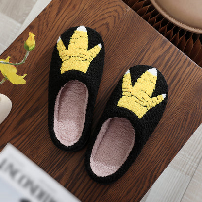 Creative Ostrich & Chicken Feet Slippers, Winter Plush Indoor Cotton Slippers for Couples