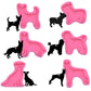 Dog Mirror Silicone Keychain Mold, Irregular Resin Mold for DIY Keychains