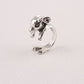 Simple Retro Bunny Ring, Adjustable Alloy Rabbit Ring for Women