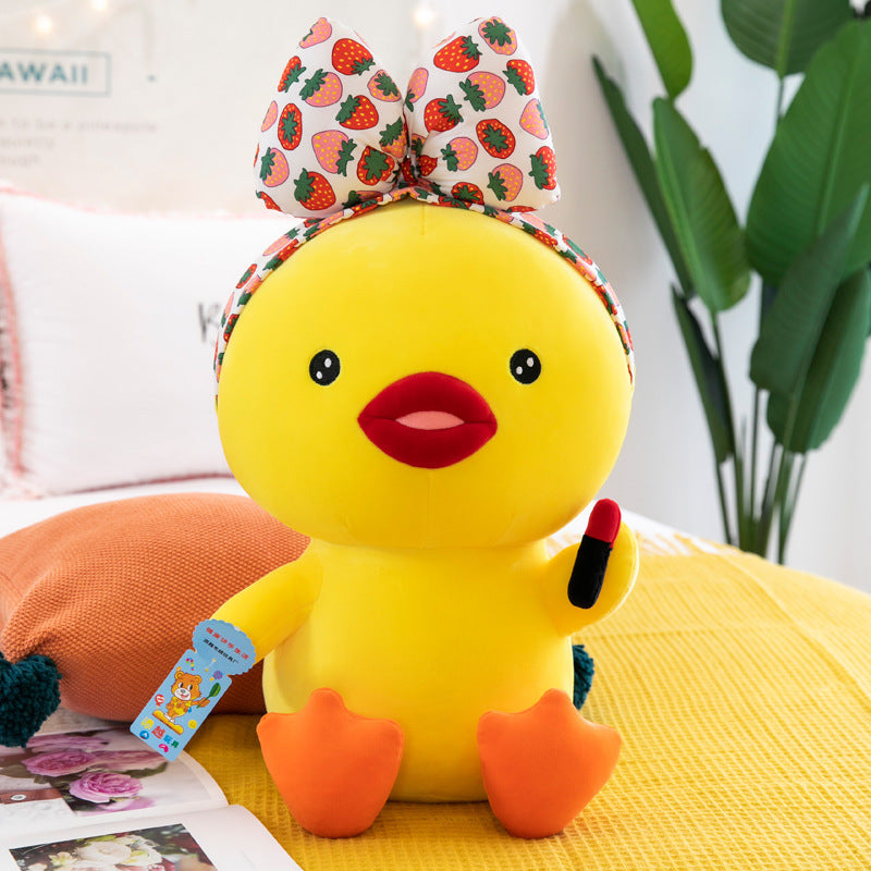 Glamorous Comfort: Makeup Duck Plush Toy Doll (Super Soft Elastic).