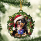 Sleeping Dog Angel Car Pendant, Acrylic Hanging Ornament for Cars, Doors & Home Decor