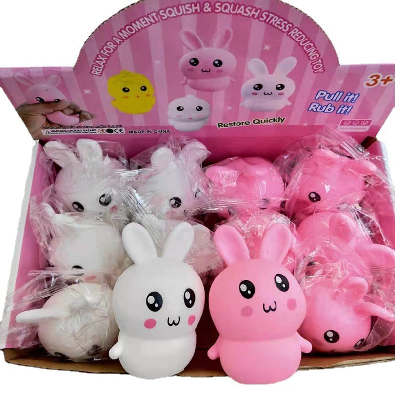 Stress Buster Bunny: Creative Cute Squeezing Toy for Venting (TPR Material).