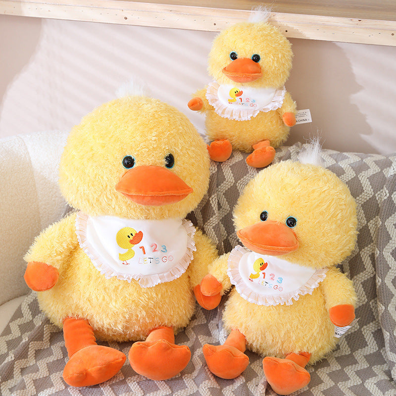 New Cute Little Yellow Duck Doodle Plush Toy – Soft Pine Needle Fleece Duck Doll